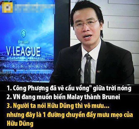 Những câu bình luận cười đau ruột của BLV Tạ Biên Cương