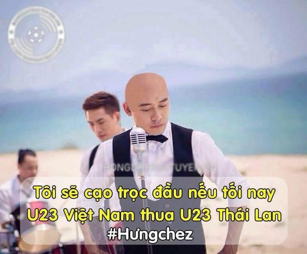 Tuấn Hưng cạo đầu vì U23 Việt Nam thua U23 Thái Lan