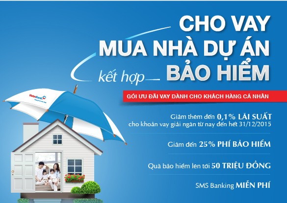 Ưu đãi vay mua nhà dự án kết hợp bảo hiểm