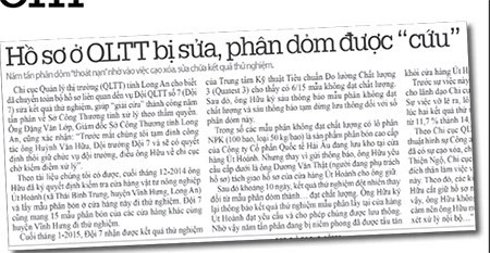Bắt thêm một nghi can trong vụ cán bộ QLTT 'giải cứu' phân dỏm