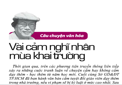 'Khai giảng' hay 'khai trường' ?