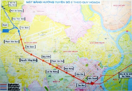 Giải tỏa 350 hộ dân để xây metro số 2