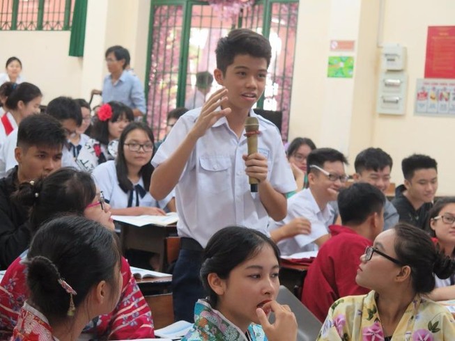Độc đáo giờ học tái hiện về đất nước Nhật Bản