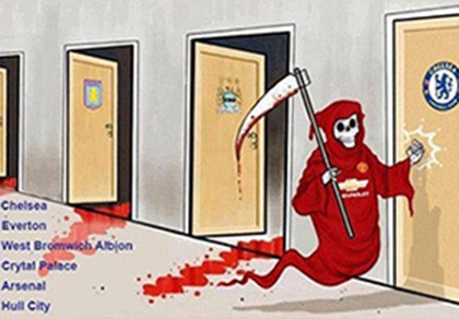 Chùm ảnh hài hước “hậu” Derby thành Manchester: Tử thần vẫy gọi Chelsea