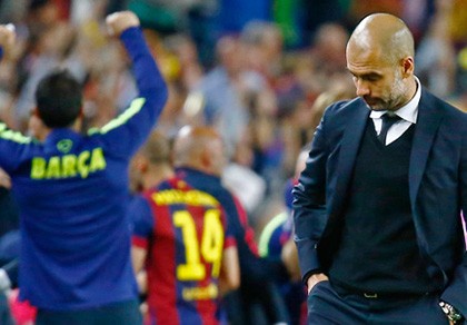 Guardiola đau lòng vì thảm bại 0-3 tại Nou Camp