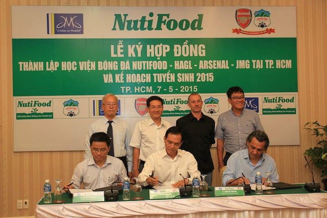 Học viện bóng đá NutiFood - HAGL - Arsenal JMG tổ chức thi tuyển toàn quốc