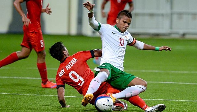 U-23 Singapore- U-23 Indonesia 0-1: Chủ nhà bị loại