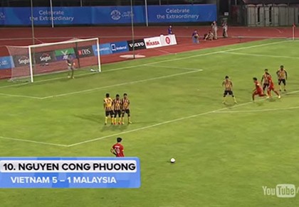 Công Phượng là chủ nhân bàn thắng đẹp nhất SEA Games 28