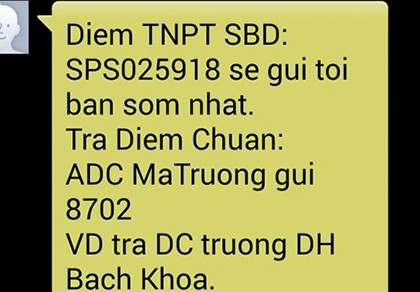 Bộ GD&ĐT khuyến cáo cảnh giác nhắn tin nhận điểm thi