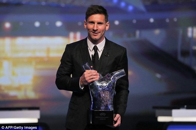 Đánh bại Suarez và Ronaldo, Messi xuất sắc nhất Châu Âu mùa 2014-2015