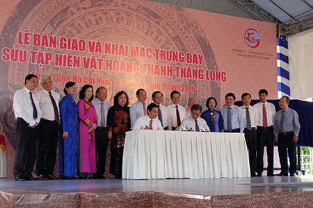 TP.HCM tiếp nhận 638 hiện vật Hoàng thành Thăng Long