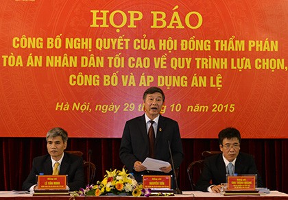 Bốn tháng nữa sẽ trình tập án lệ đầu tiên