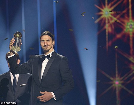 Ibrahimovic chín năm liền xuất sắc nhất Thụy Điển