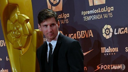 Messi đoạt danh hiệu tiền đạo xuất sắc nhất La Liga