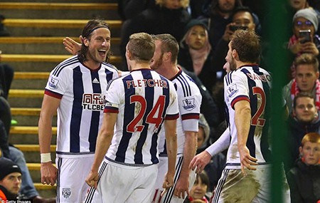 Liverpool 2-2 West Brom: Chia điểm phút bù giờ