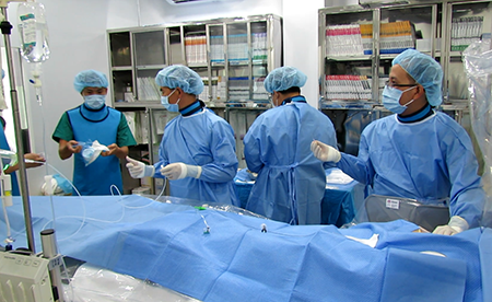 BV quận Thủ Đức lần đầu can thiệp thành công ca dị dạng mạch máu não