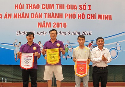Các tòa án cụm thi đua 1 tổ chức hội thao
