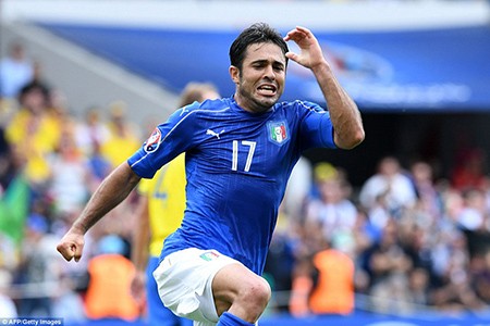 Tỏa sáng phút cuối, Eder giúp Azzurri 'bay' vào vòng trong