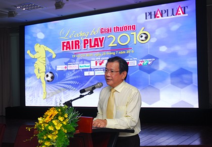 Chính thức công bố giải Fair Play 2016
