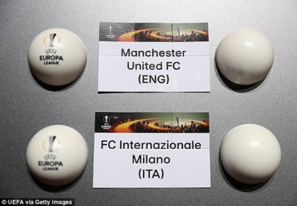Bốc thăm Europa League: M.U rơi vào bảng khó