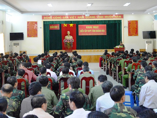 Khai mạc diễn tập khu vực phòng thủ tỉnh Khánh Hòa