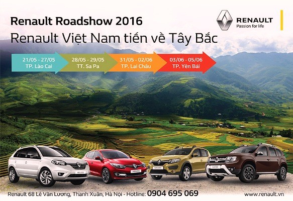 Renault với chương trình lái thử xe ở Tây Bắc