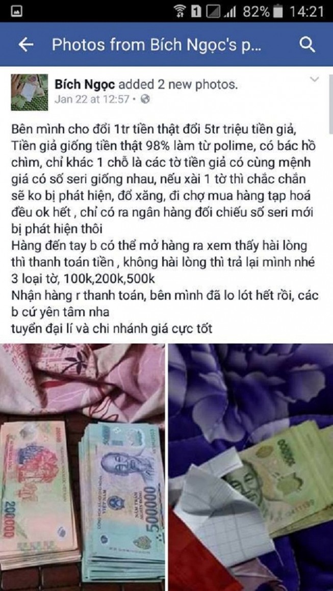 Rao bán tiền giả có thể bị truy tố tội gì?