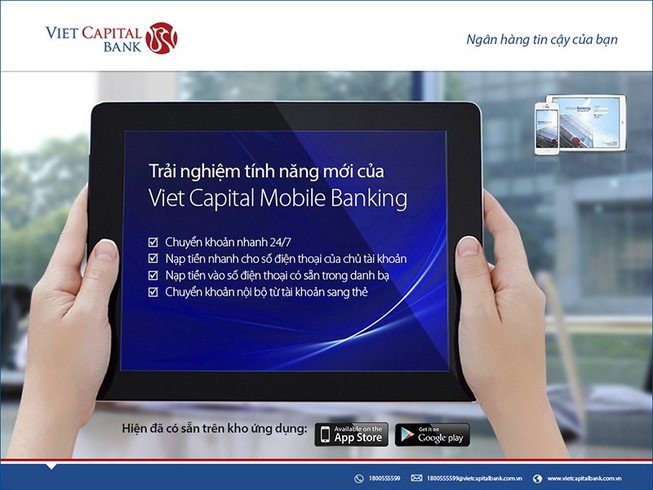 Chuyển tiền nhanh qua Viet Capital Mobile Banking