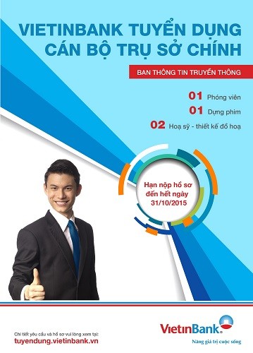 Ban Thông tin Truyền thông VietinBank tuyển dụng nhân sự