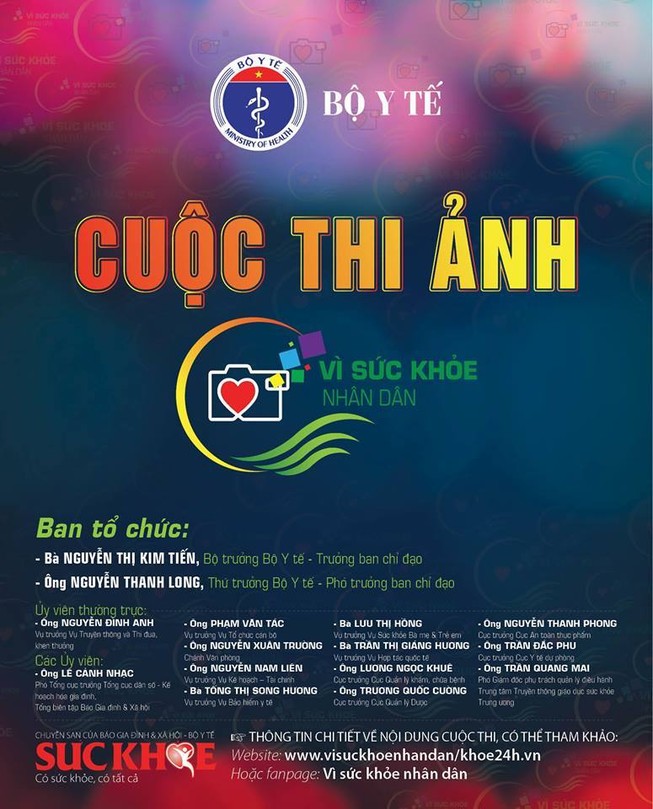 Lần đầu tiên Bộ Y tế tổ chức thi ảnh ‘Vì sức khỏe nhân dân’