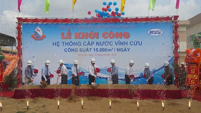 Khởi công nhà máy cấp nước 15.000 m3/ngày