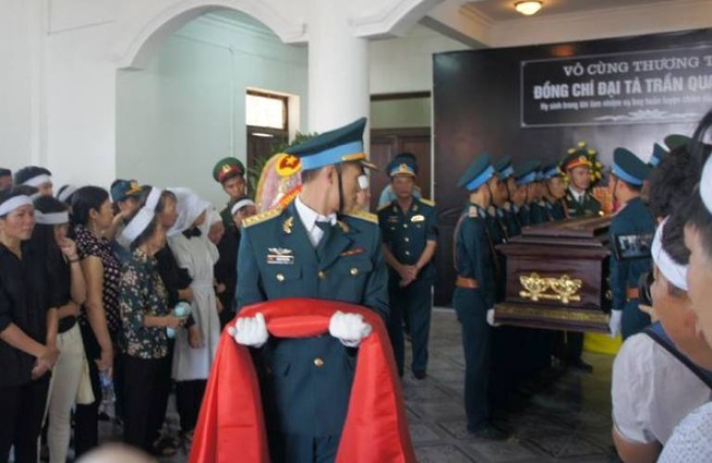 Lễ truy điệu Đại tá phi công Su-30 Trần Quang Khải: Đưa Anh về đất mẹ