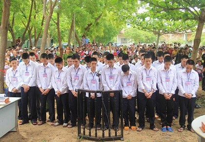 Tuyên án nhóm côn đồ sát hại trung úy công an