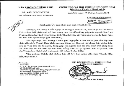 Thủ tướng yêu cầu làm rõ việc lạm thu phí ở nông thôn