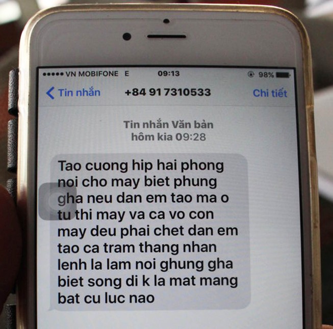 Chủ nhà hàng bị truy sát liên tục nhận tin nhắn dọa giết