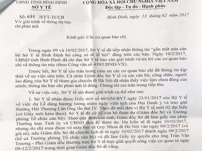 Vụ nửa cán bộ sở đi lễ hội: "Đây là bài học đắt giá"