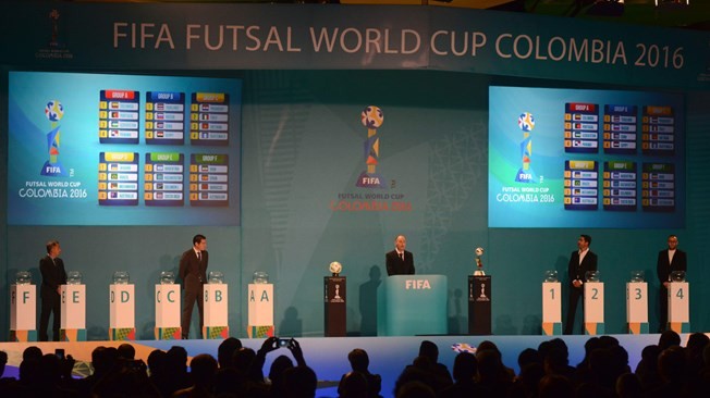 Kết qủa bốc thăm Futsal World Cup 2016: Biển lớn thì sóng lớn