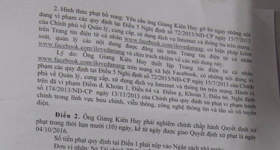Xử phạt chủ fanpage để nhiều comment bôi nhọ lãnh đạo