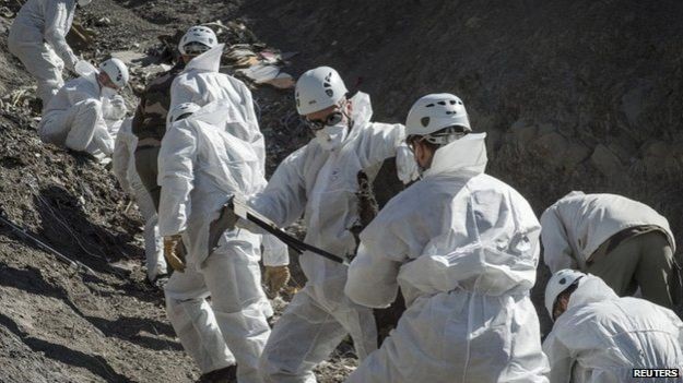 Chấm dứt tìm kiếm thi thể nạn nhân máy bay Germanwings