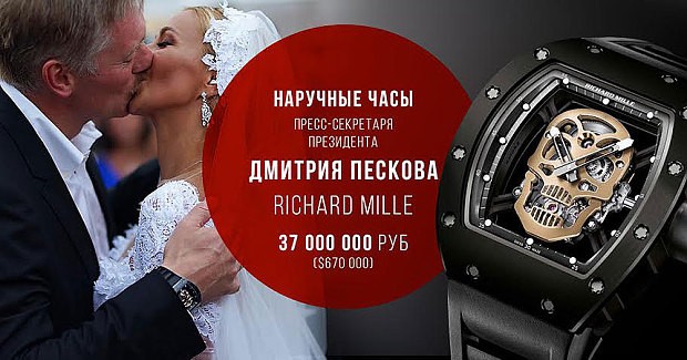 Phát ngôn viên của Putin gây xôn xao vì đồng hồ 'khủng'