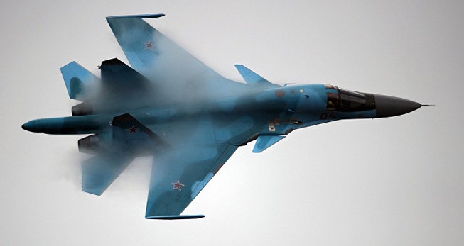 Su-34 ném bom phá băng, 'giải cứu' vùng ngập lụt tại Nga