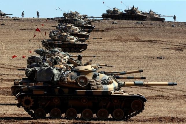 Thổ Nhĩ Kỳ dội pháo biên giới Syria, tiêu diệt 55 phần tử IS