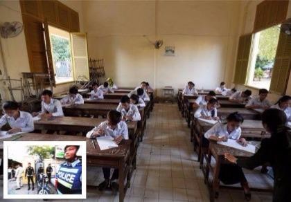 Hơn 1.500 cảnh sát Campuchia giám sát thi trung học