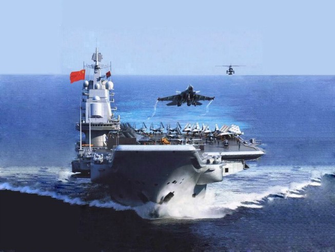 Lộ ảnh tàu sân bay tự đóng của Trung Quốc