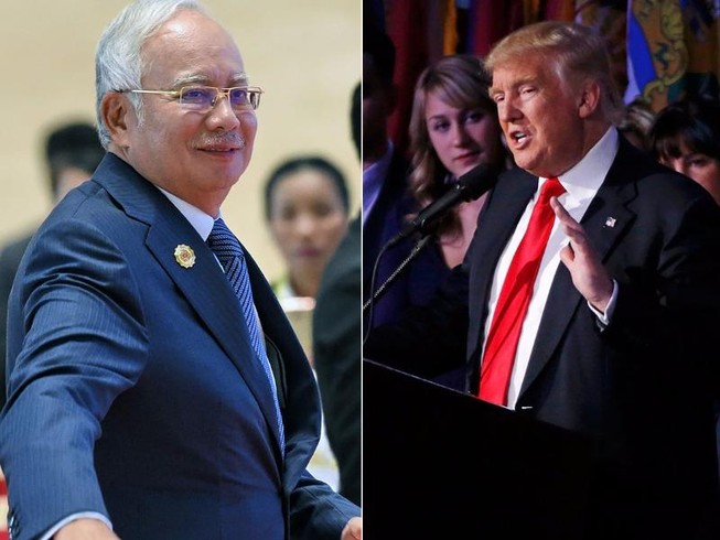 Trump điện cho thủ tướng Malaysia, thắt chặt quan hệ