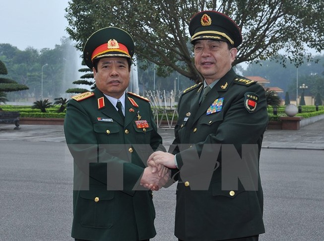 Bộ trưởng Quốc phòng Việt-Trung trao đổi về tranh chấp trên biển Đông