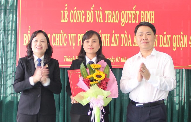 TP.HCM: Bổ nhiệm hai phó chánh án tòa quận