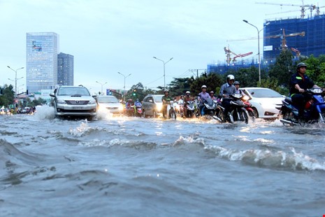 Cảnh báo: Có thể ngập trên diện rộng ở TP.HCM