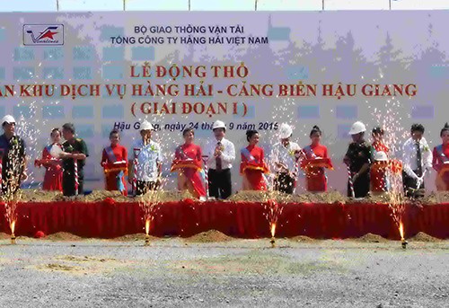 Cảng tổng hợp Vinalines Hậu Giang được khởi công