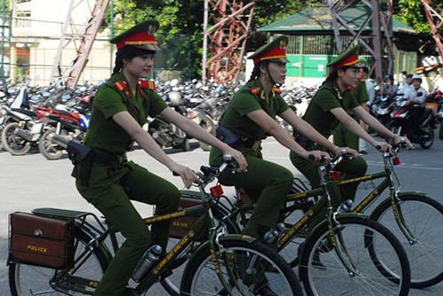 Cảnh sát khu vực Huế sẽ tuần tra bằng xe đạp